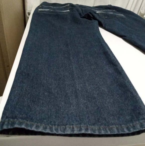 MENS ENYCE 44 34 DENIM JEANS EMBROIDERED Y2K BAGGY WIDE SKATER HIP HOP Grunge  . - Picture 2 of 12